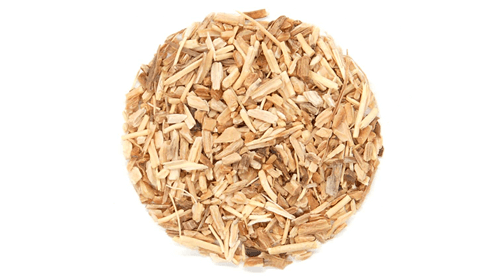 Shatavari pudră bio 125g, CRUD SI SANATOS, vedere laterală detalii textură, fără gluten lactoză zahăr.