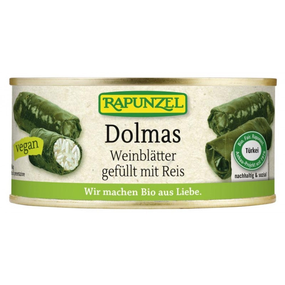 Sarmale umplute orez in frunza vita 280g Rapunzel - Verlin