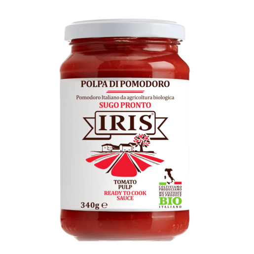 Sos bio rosii 340g iris - Verlin