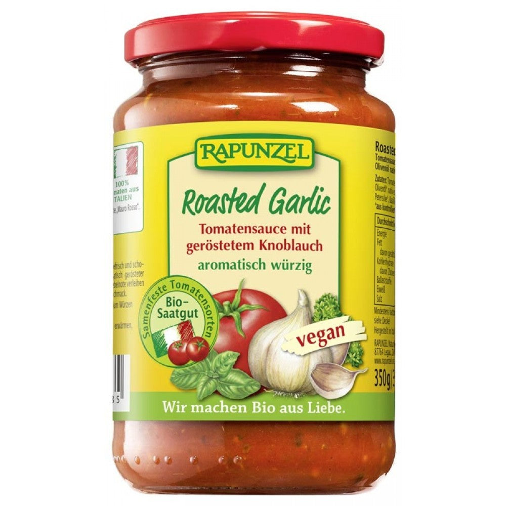 Sos tomate usturoi prajit 350g Rapunzel - Verlin