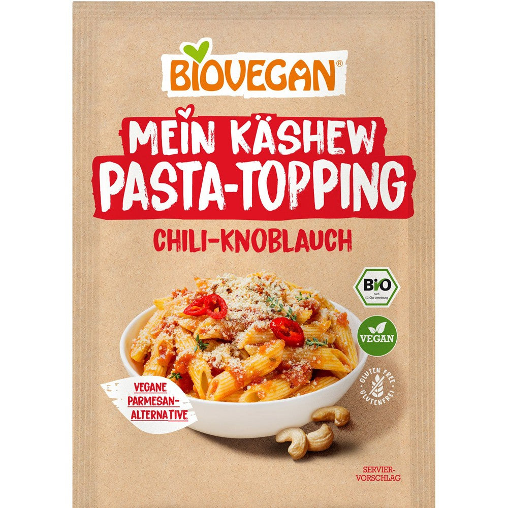 Toping vegan din caju cu chili si usturoi pentru paste 50g Biovegan Toppingul vegan din caju cu