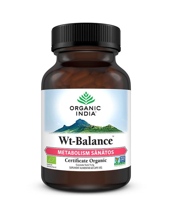 Wt-balance™ - metabolism sanatos, 60 capsule vegetale, organic india