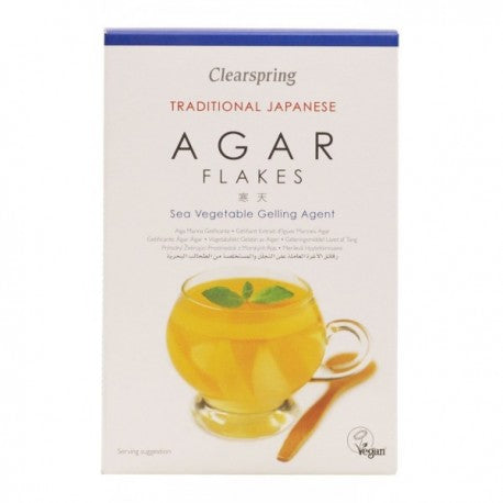 Agar agar fulgi, 28g, clearspring
