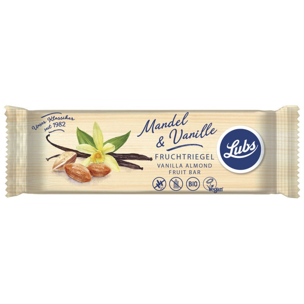 Baton cu migdale si vanilie fara gluten 40g Lubs