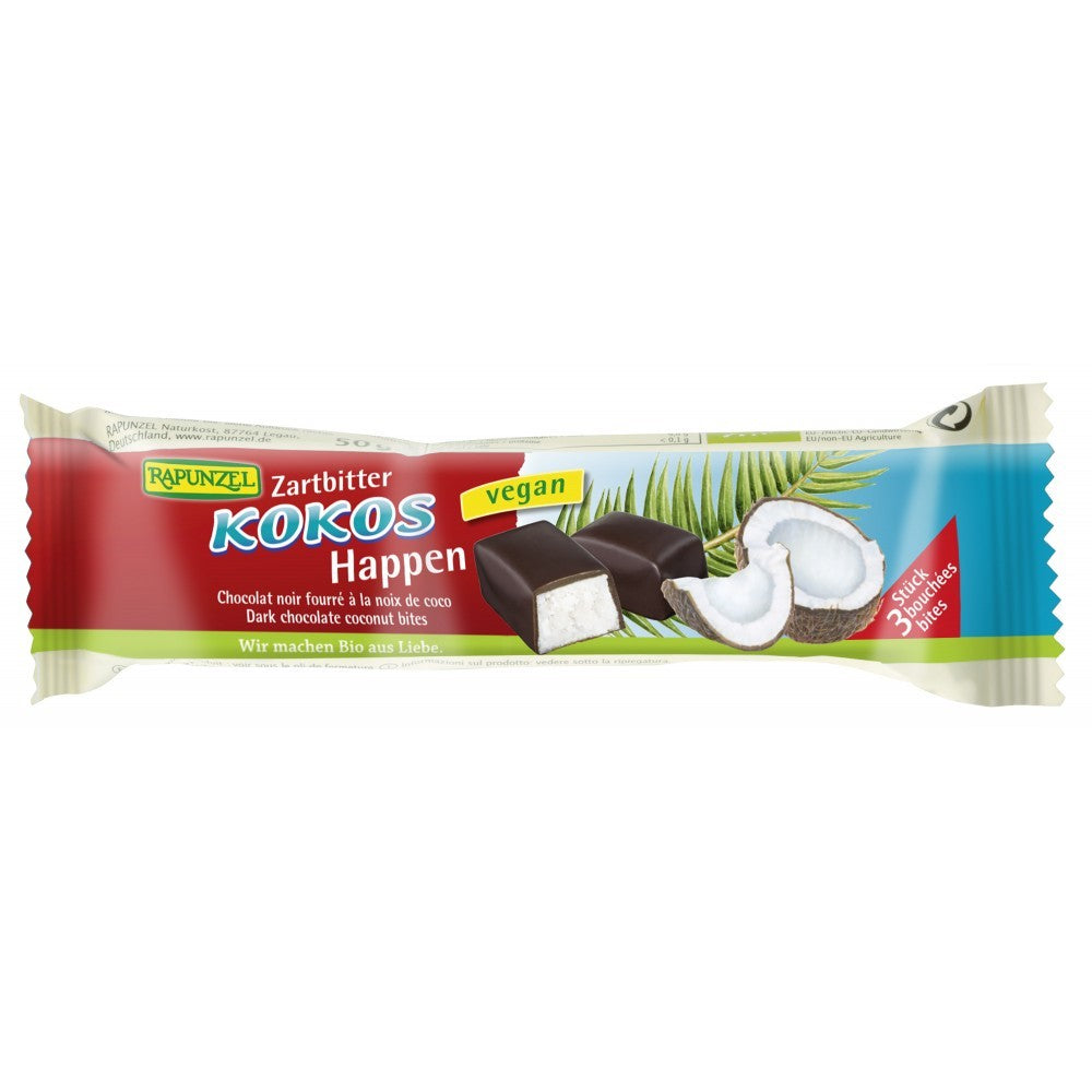 Baton de cocos cu glazura amaruie 50g Rapunzel