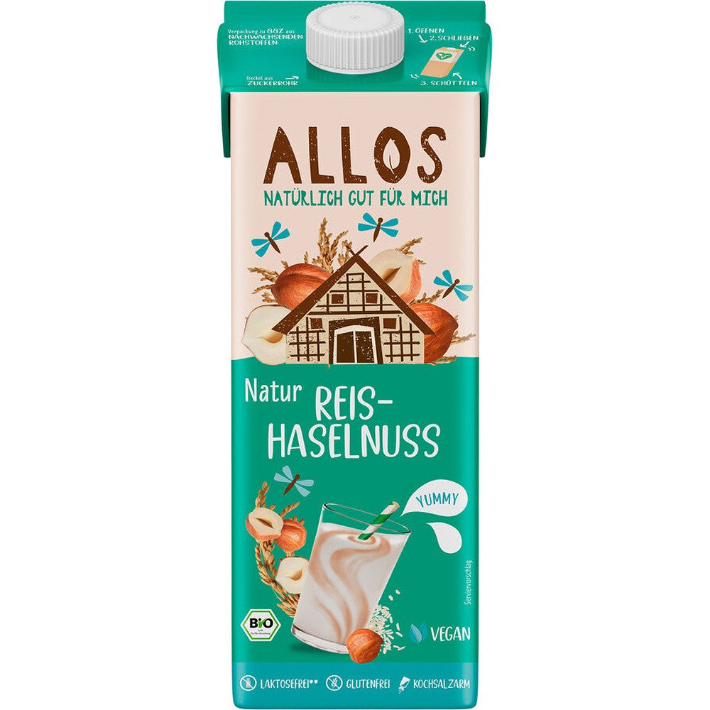 Bautura bio cu orez si alune FARA GLUTEN 1L Allos