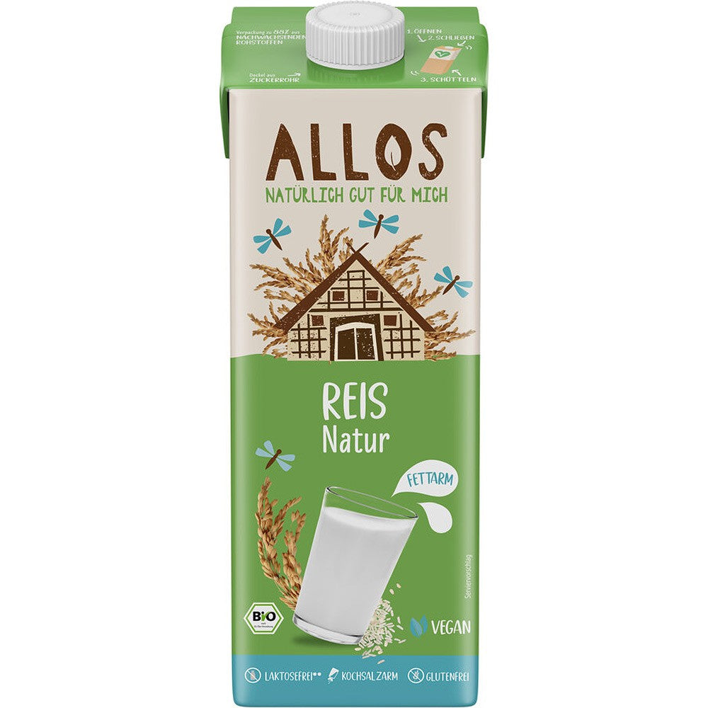 Bautura din orez bio fara gluten si lactoza 1L Allos