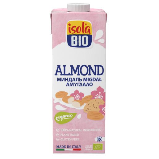 Bautura din migdale, fara gluten, bio, 1l, isola bio