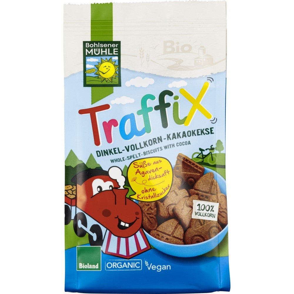 Biscuiti din spelta cu ciocolata indulciti cu agave 125g Bohlsener Muehle