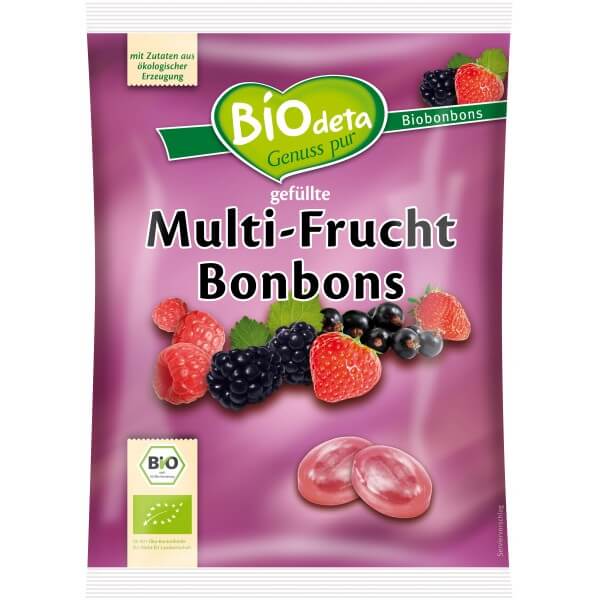Bomboane ecologice cu fructe de padure, 75g, biodeta