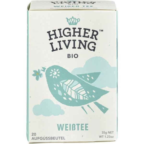  Ceai alb bio, 35g, higher livingCeai alb, eco, 20 plicuri, higher living