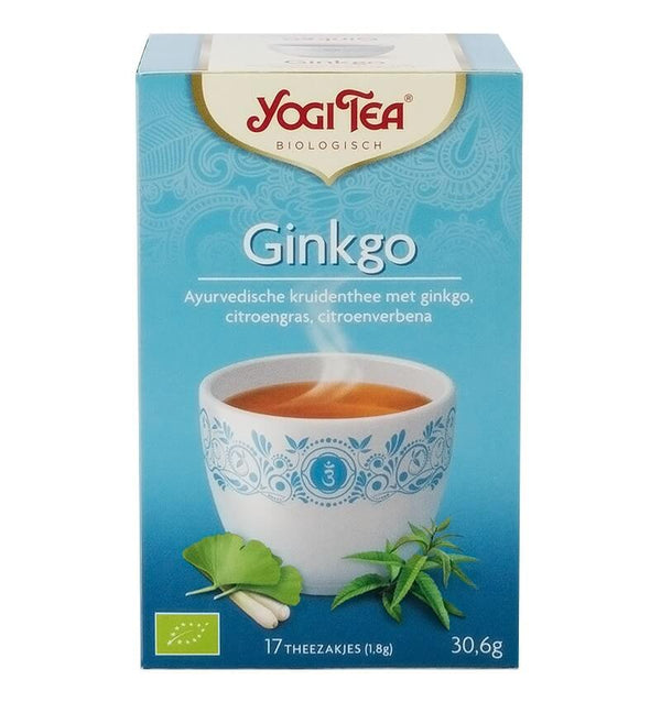  Ceai bio ginkgo, 30.6 g yogi tea