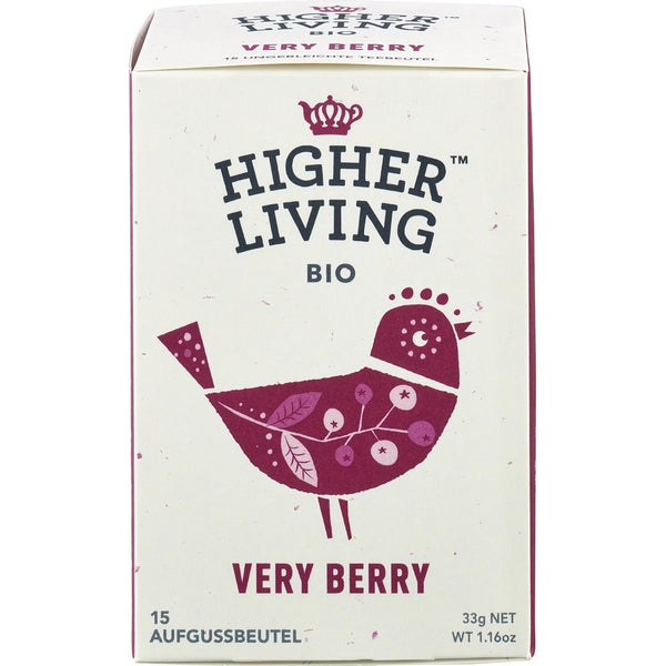  Ceai bio de fructe very berry, 33g, higher living