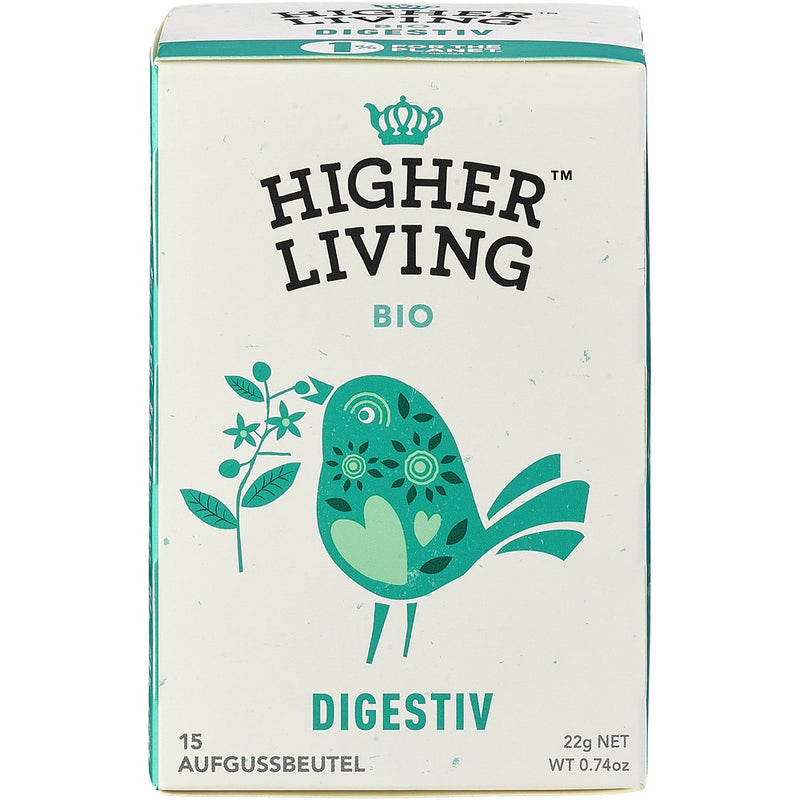 Ceai incantare pentru digestie 15 plicuri bio , 22g, higher living 1