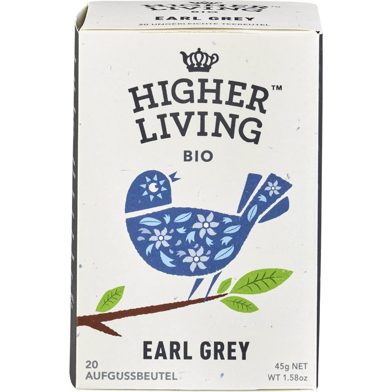 Ceai earl grey, eco, 20 plicuri, higher living 1