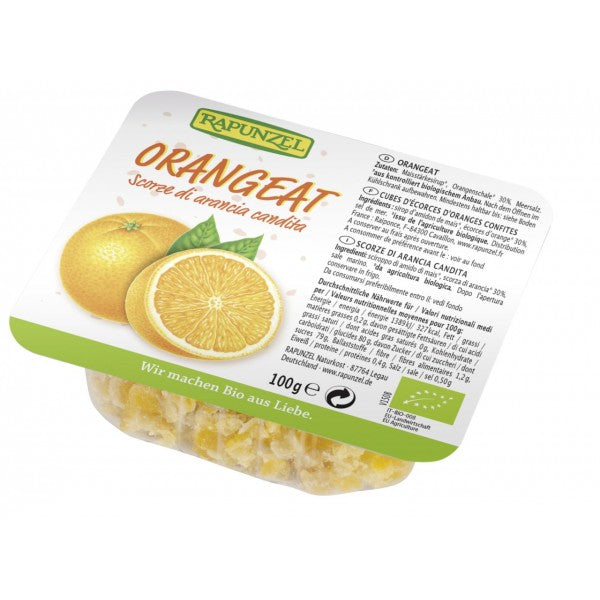 Coaja bio de portocale fara zahar , 100g, rapunzel