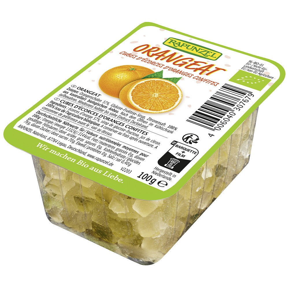 Coaja de portocala bio confiata 100g Rapunzel