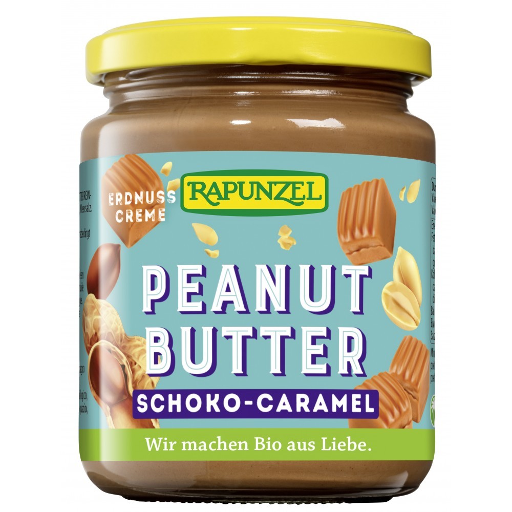 Crema bio de arahide cu caramel 250g Rapunzel