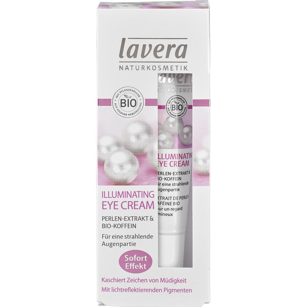 Crema de ochi Illuminating cu extract de perle si cafeina 15ml Lavera