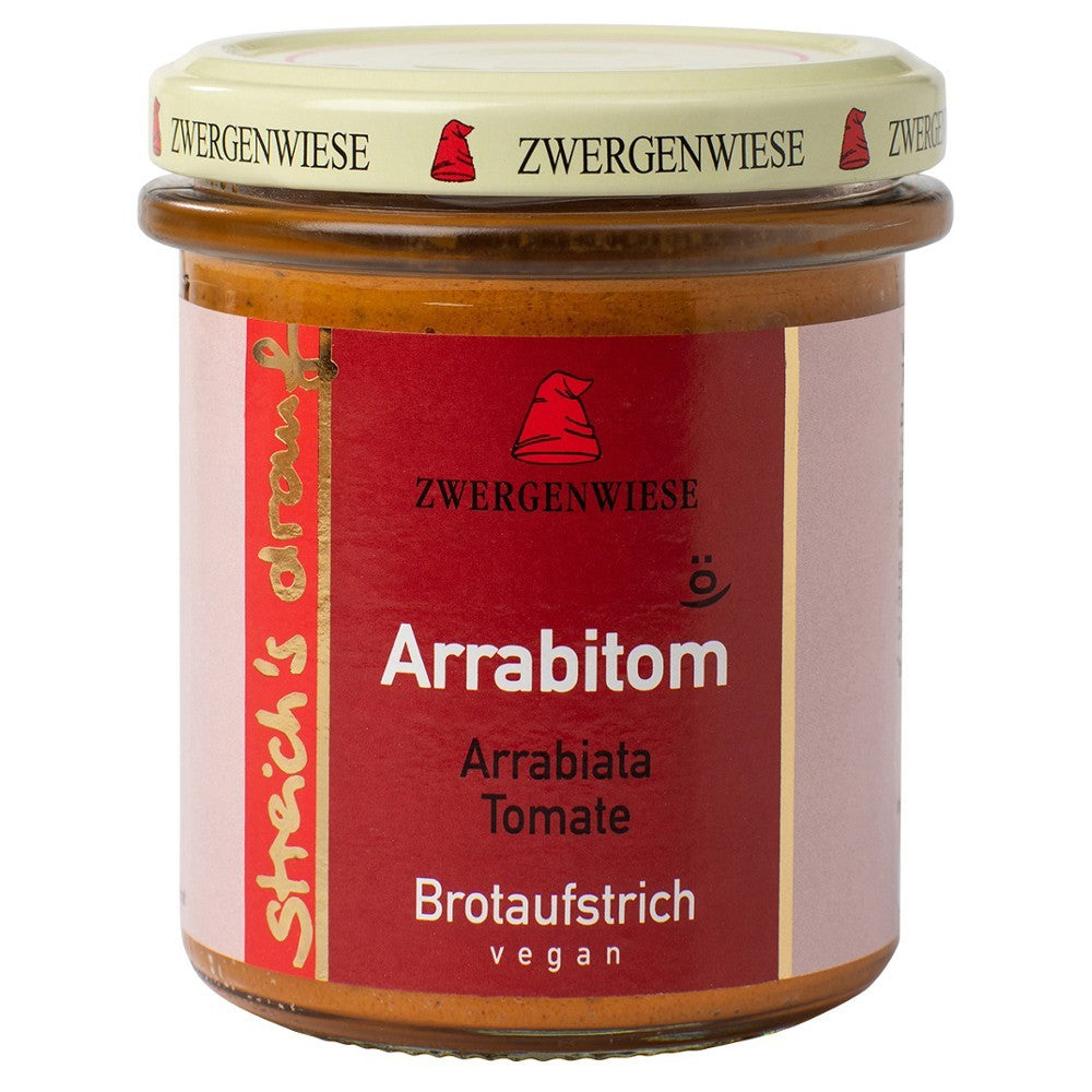 Crema tartinabilă Arrabitom Arrabiata Tomate bio vegană 160g Zwergenwiese.