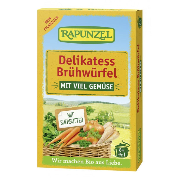  Cuburi de supa de legume bio delikatess, 88g, rapunzel