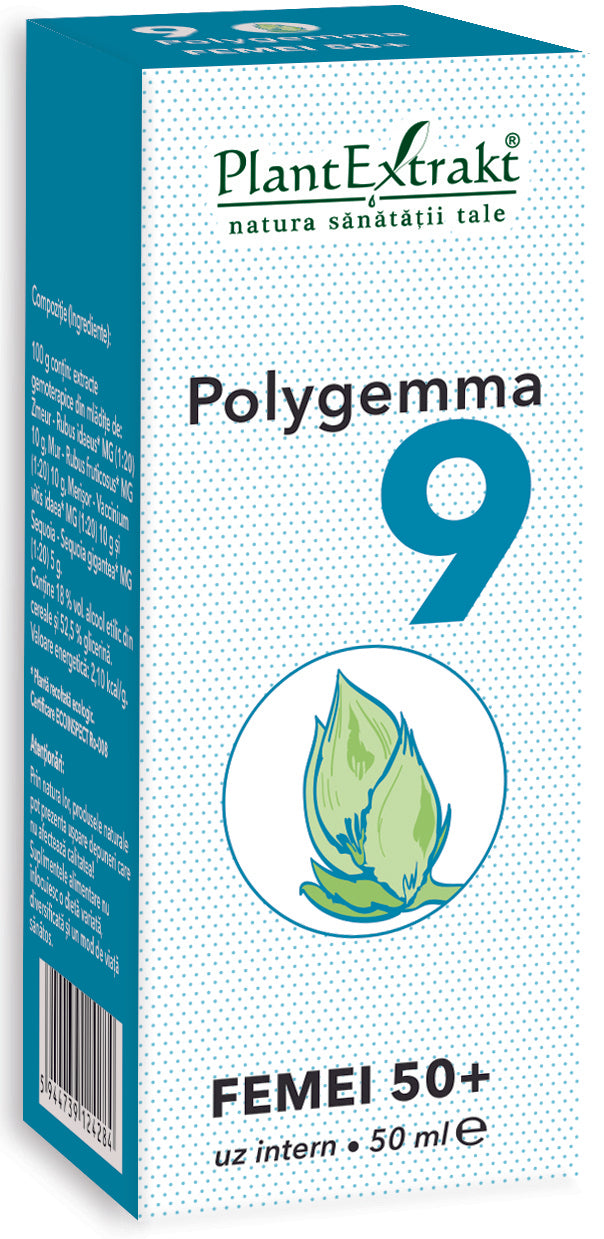 Polygemma 9, femei 50+, 50 ml, plantextrakt
