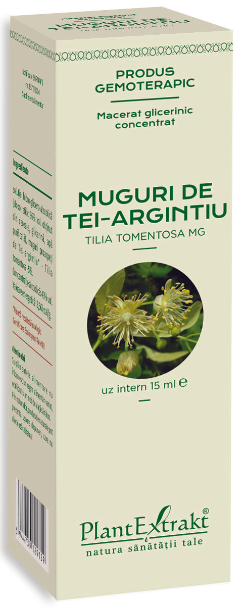 Muguri de tei argintiu, 15 ml, plantextrakt