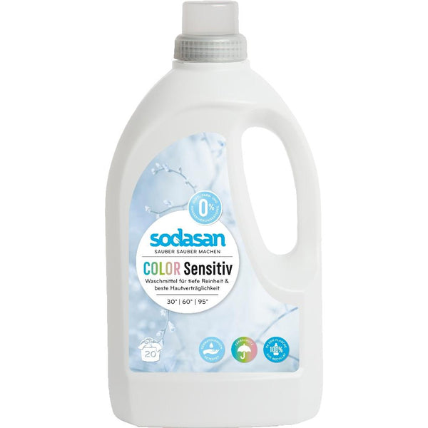  Detergent lichid bio pentru rufe colorate senzitiv, 1.5l, sodasan