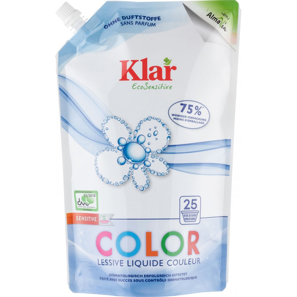 Detergent lichid pentru rufe colorate ecologic 1,5L Klar