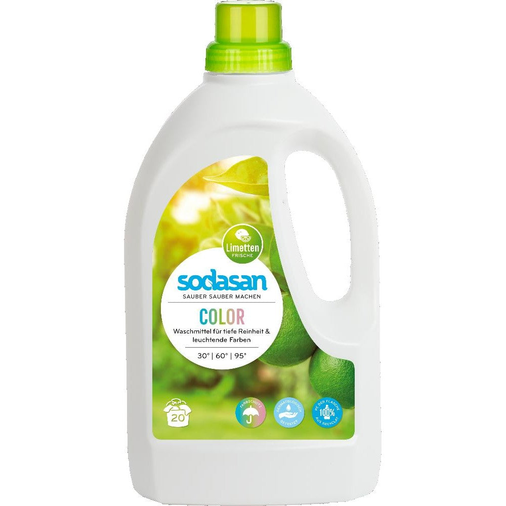 Detergent bio lichid color 1.5L lime SODASAN