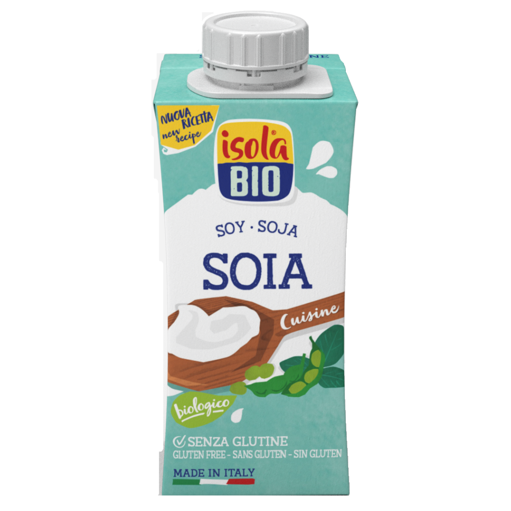 Crema bio din soia pentru gatit, bio, 200ml, isola bio