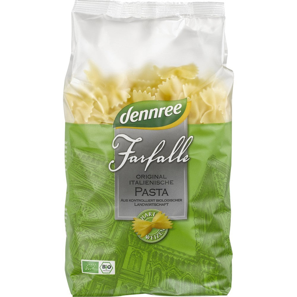 Farfale din grau dur ecologic 500g Dennree