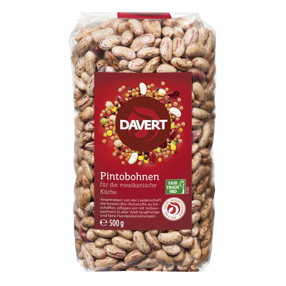 Fasole mexicana pinto bio, 500g, davert