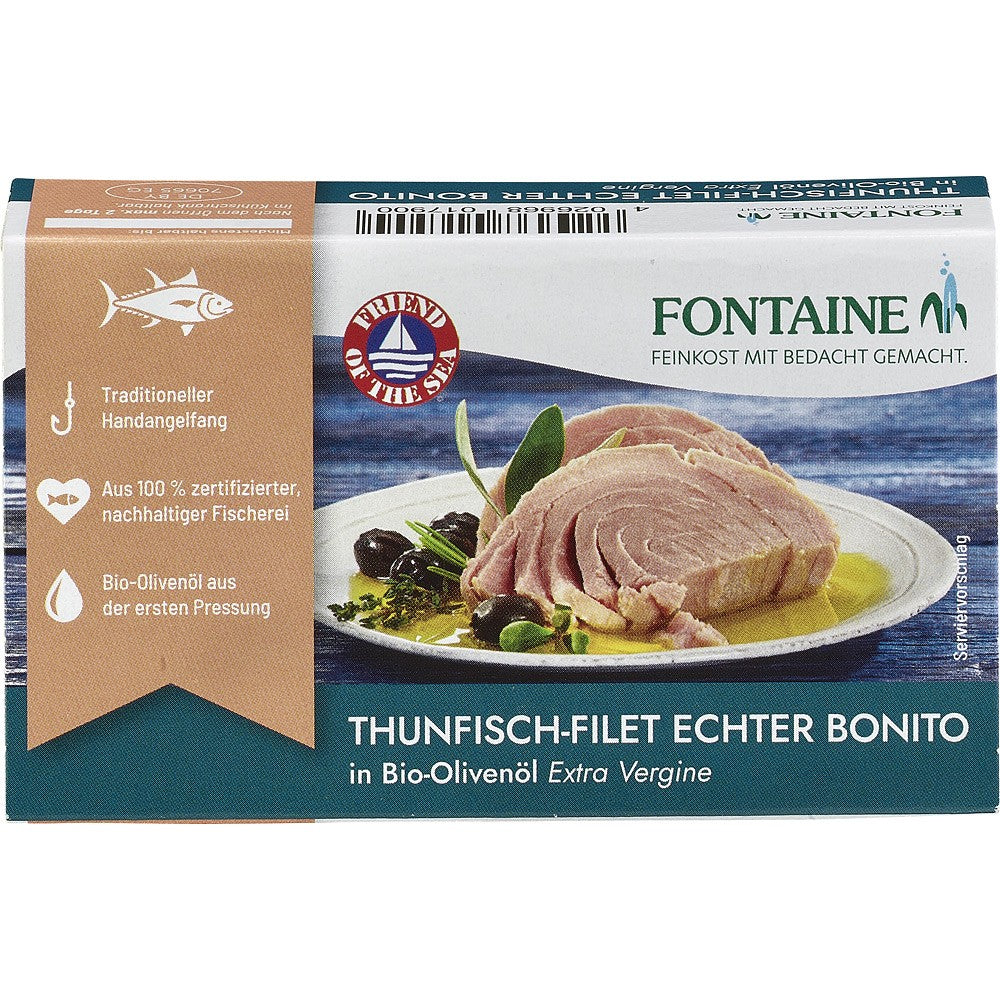 File de ton in ulei bio de masline 120g Fontaine
