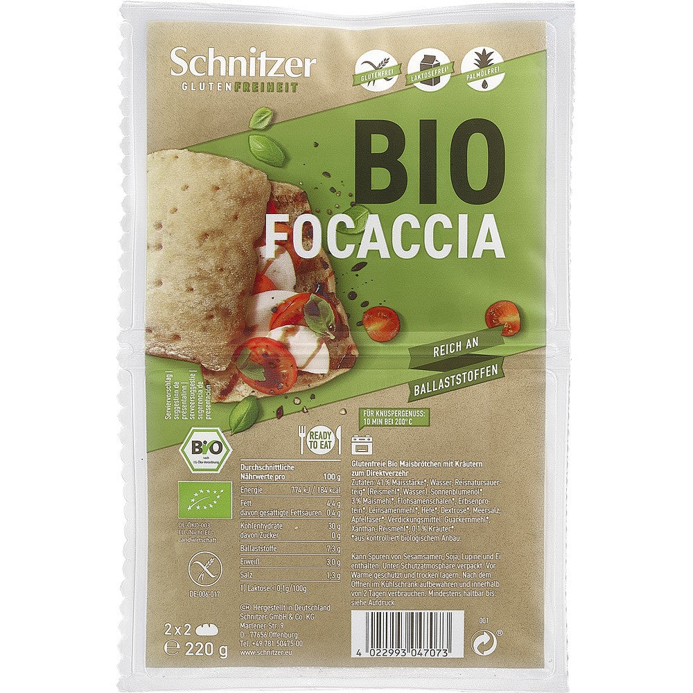 Focaccia fara gluten 220g Schnitzer