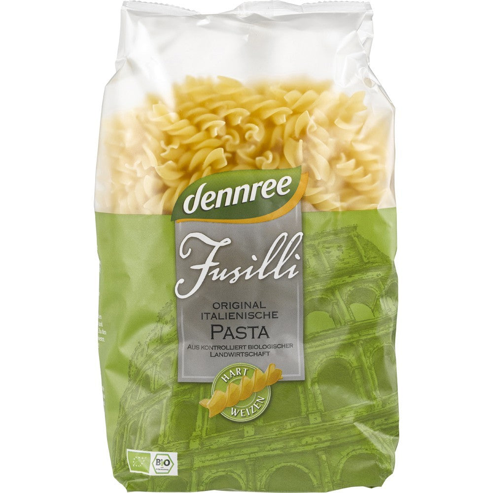 Fusilli din grau dur ecologic 500g Dennree