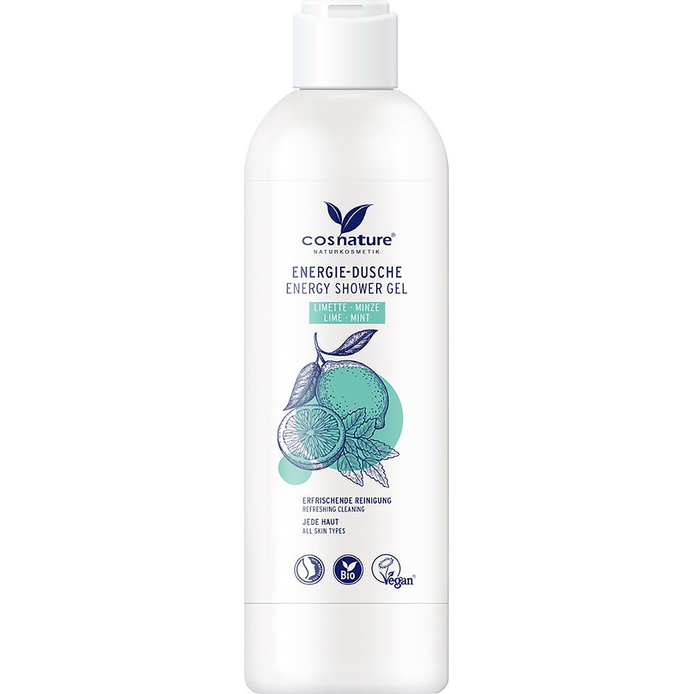 Gel de dus Energy cu lime bio si menta 250ml Cosnature