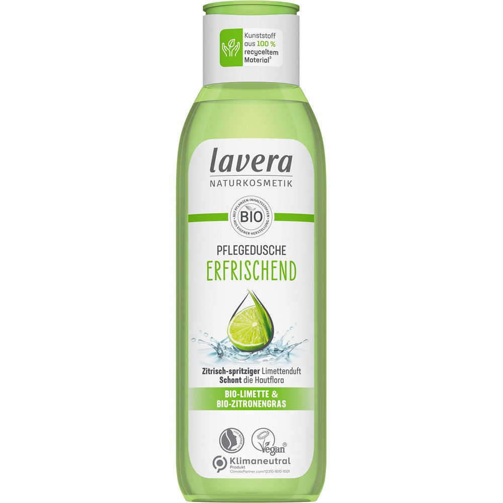 Gel de dus revigorant cu lime si lemongrass bio 250ml Lavera