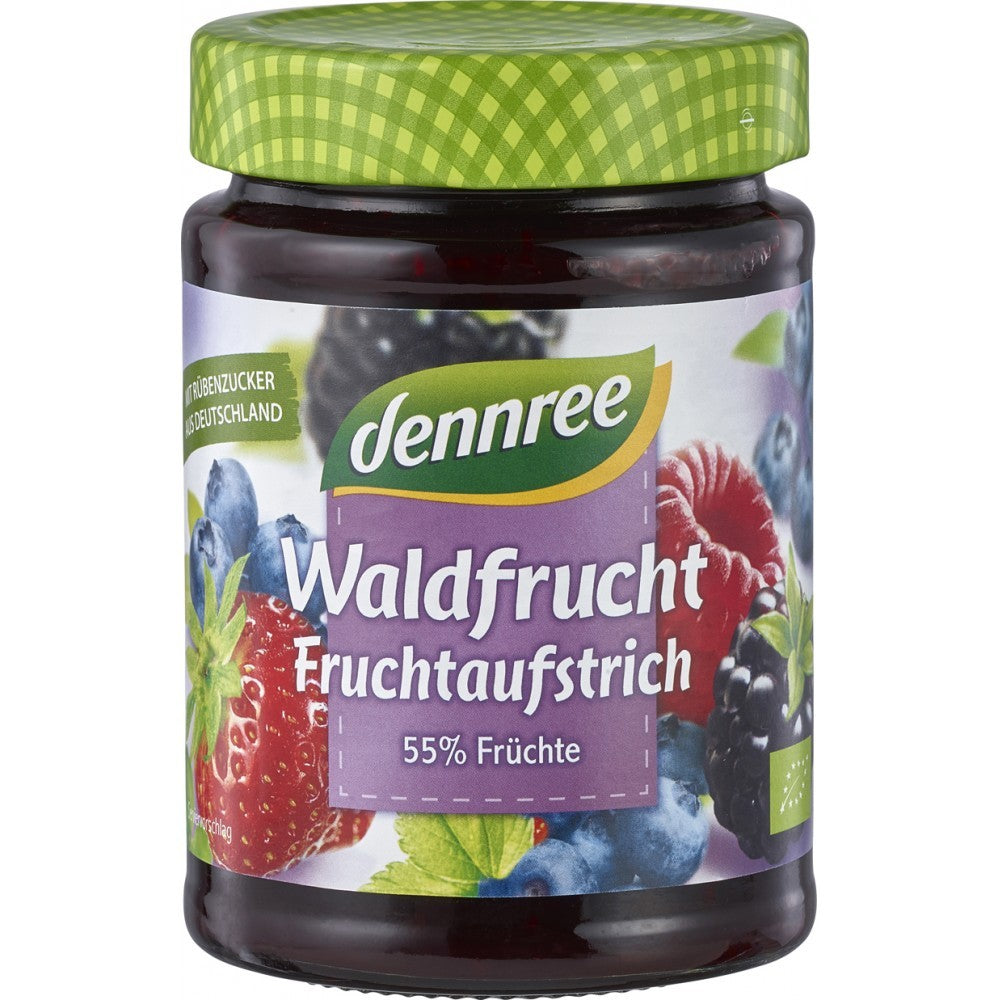 Gem de fructe de padure, bio, 340g, dennree