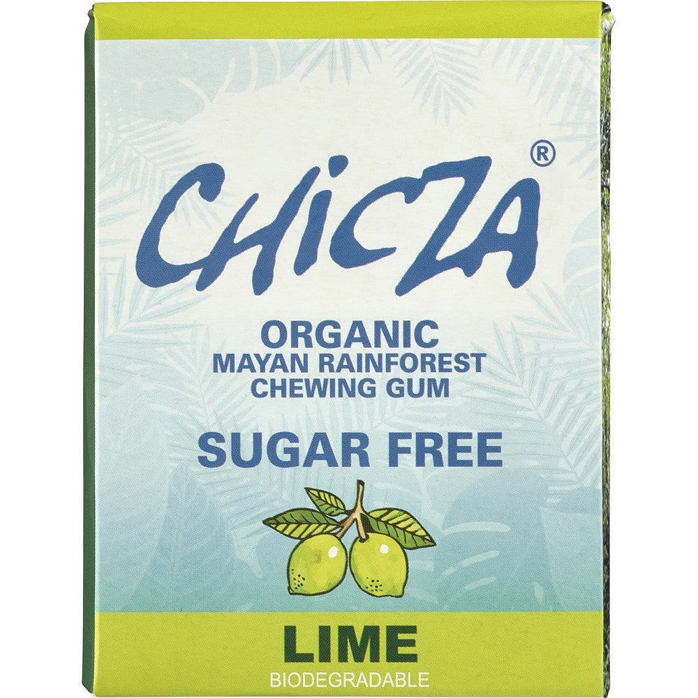 Pachet guma de mestecat bio Chicza Lime Green Sugar-Free, biodegradable.