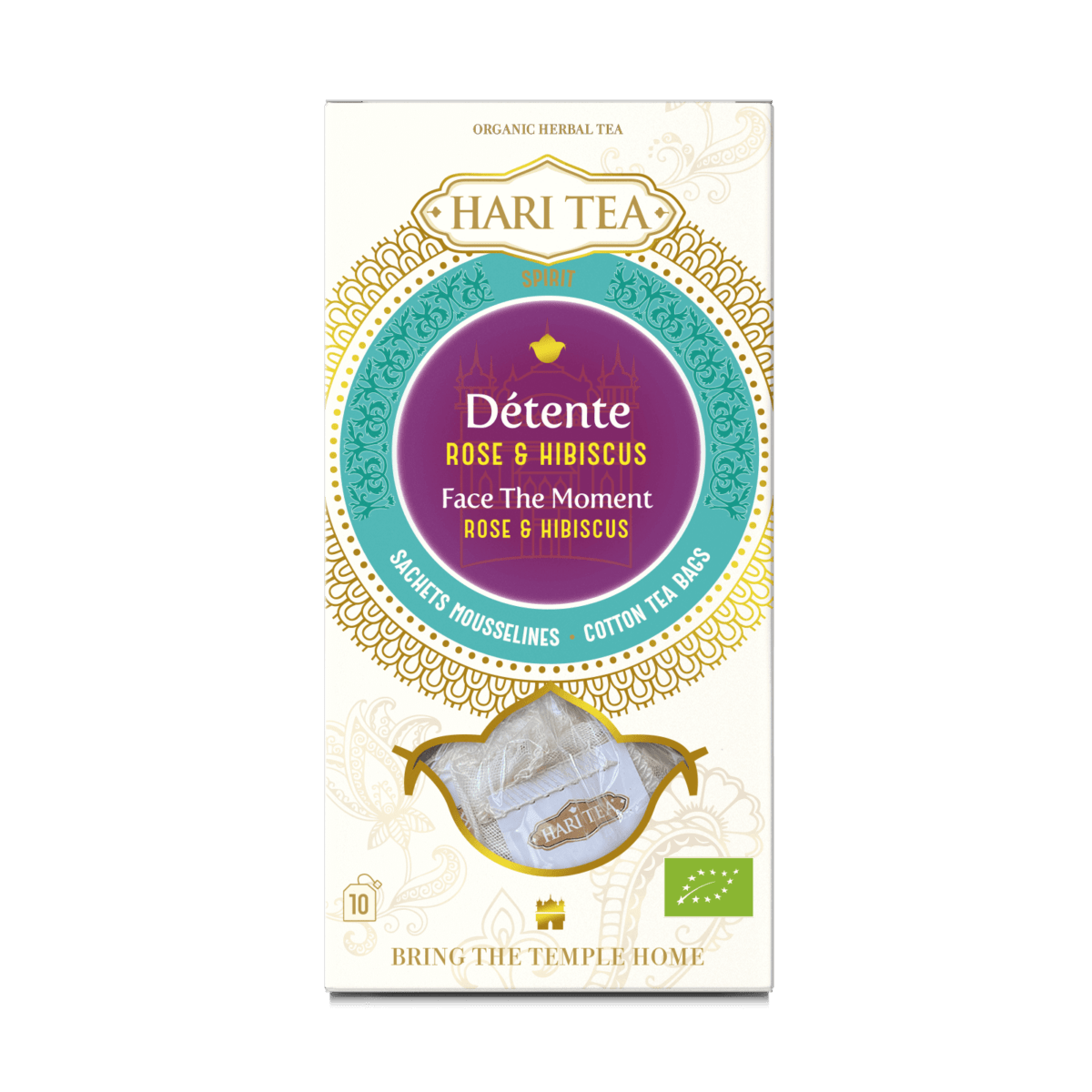 Ceai premium , face the moment , trandafiri si hibiscus, bio, 10dz, Hari Tea