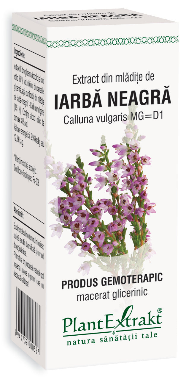 Extract din mlădițe de iarbă neagră, 50 ml, plantextrakt