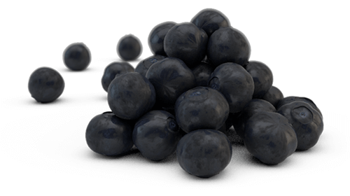 Fructe de maqui întregi, negre, lucioase, stratificate pe o suprafață albă, având textură netedă.