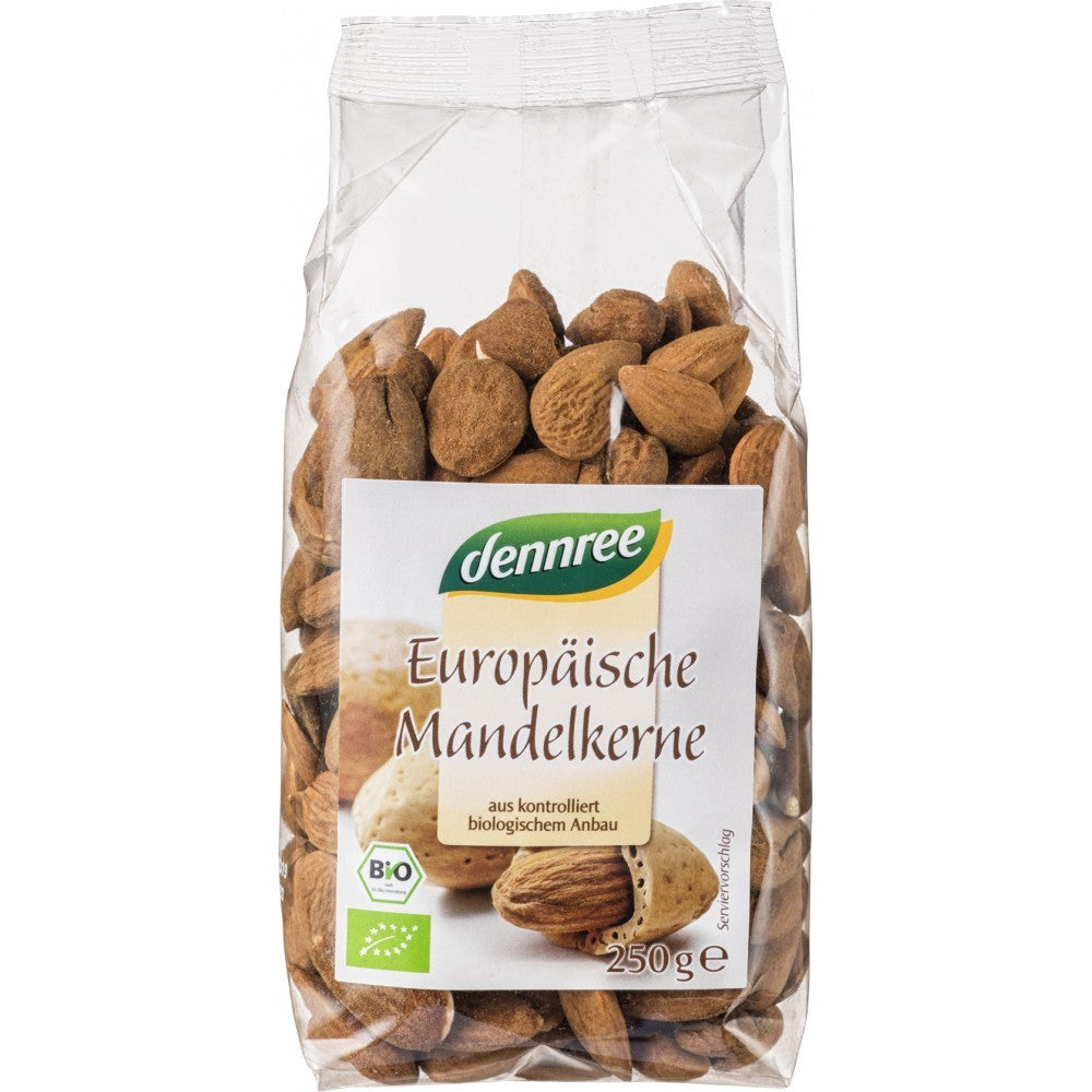 Migdale europene bio, 250g, dennree