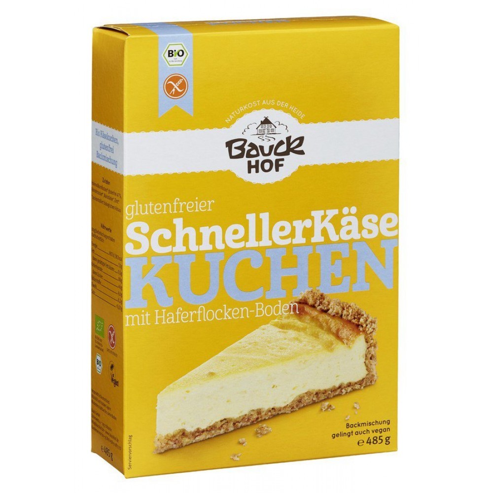 Mix de faina pentru prajitura cu branza fara gluten 485g BauckHof