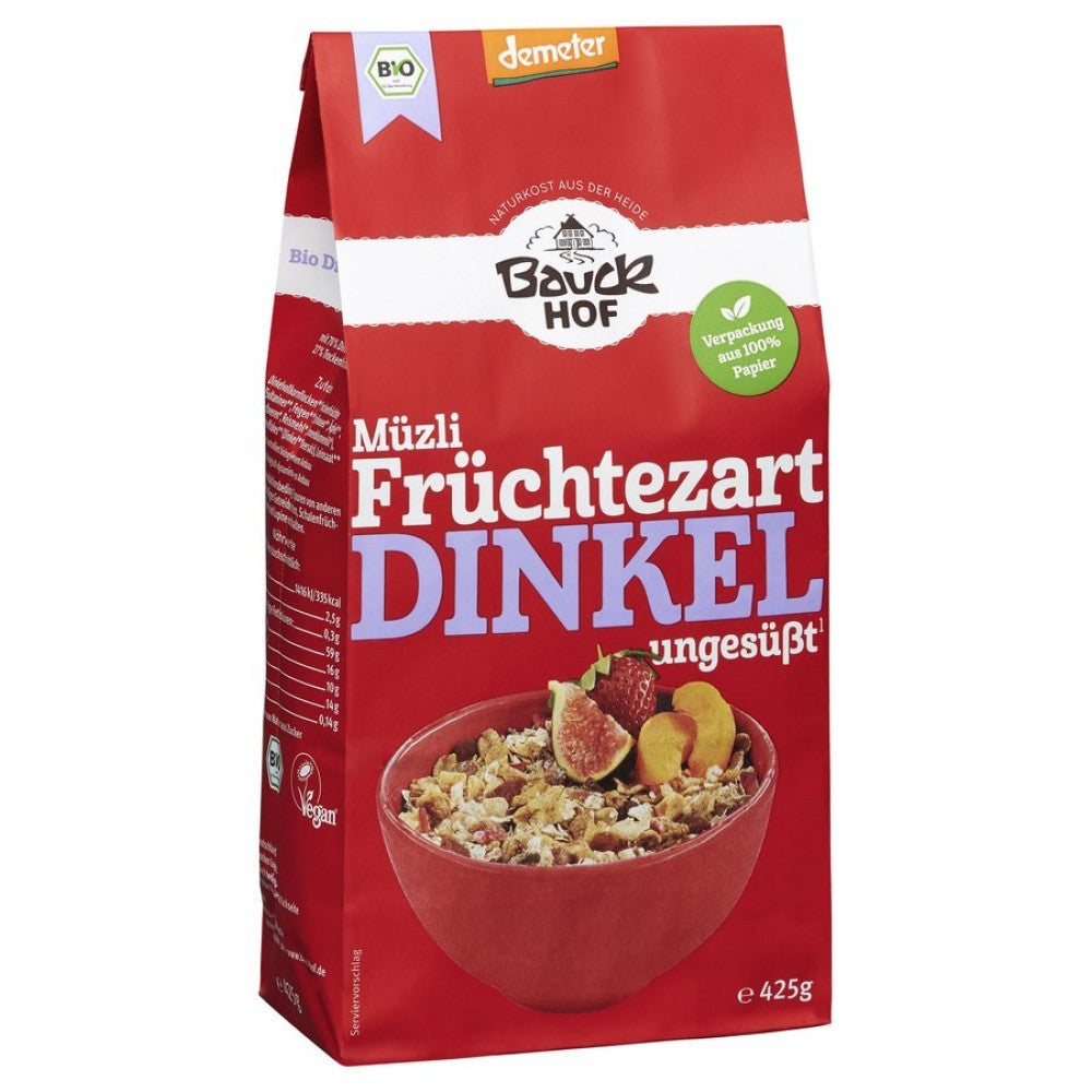 Musli de spelta cu fructe neindulcit 425g BauckHof
