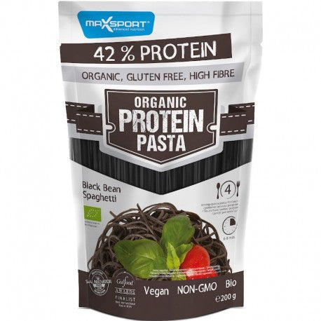 Paste Proteice cu Fasole Neagra Spaghete Bio 200g Maxsport