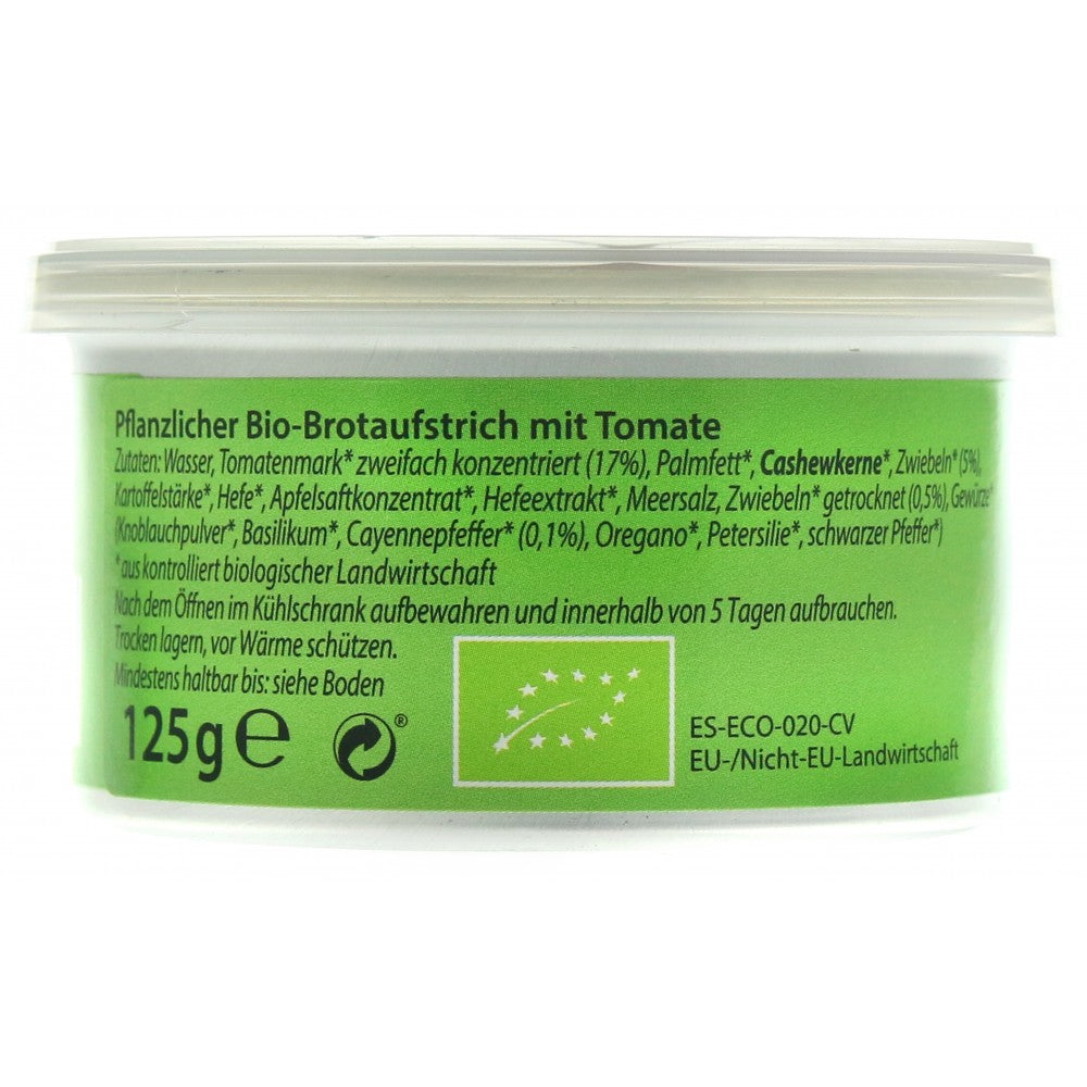 Pate bio picant cu tomate, 125g, dennree