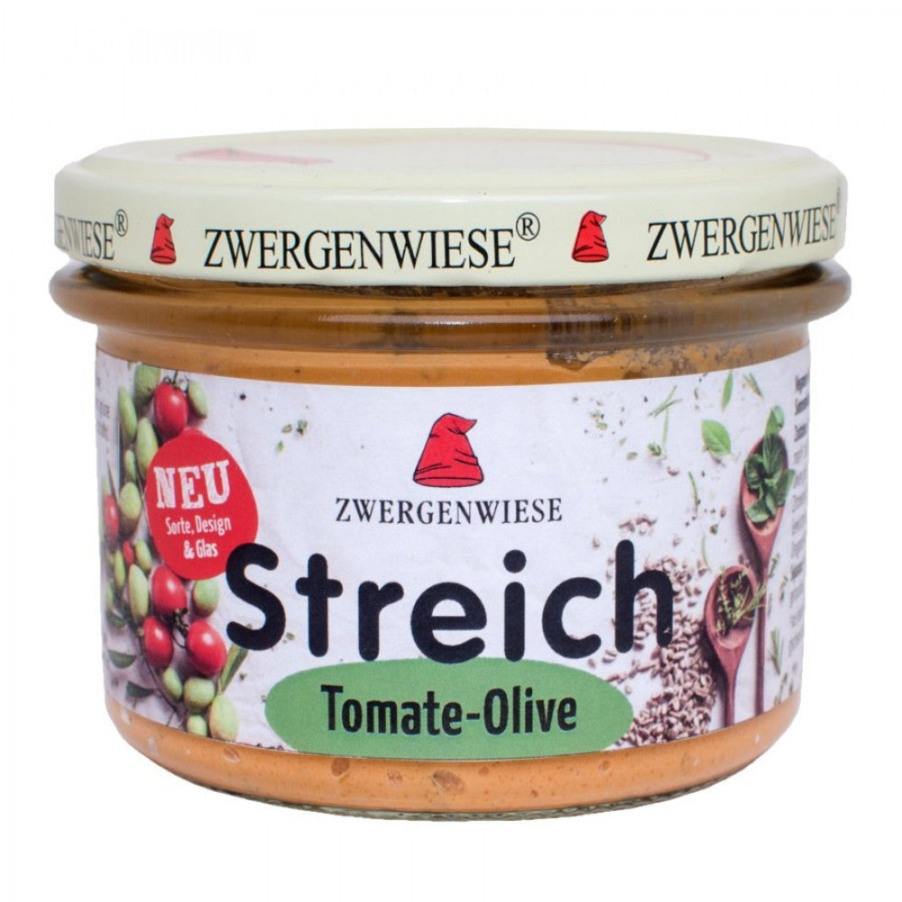 Pate vegetal cu tomate si masline 180g Zwergenwiese