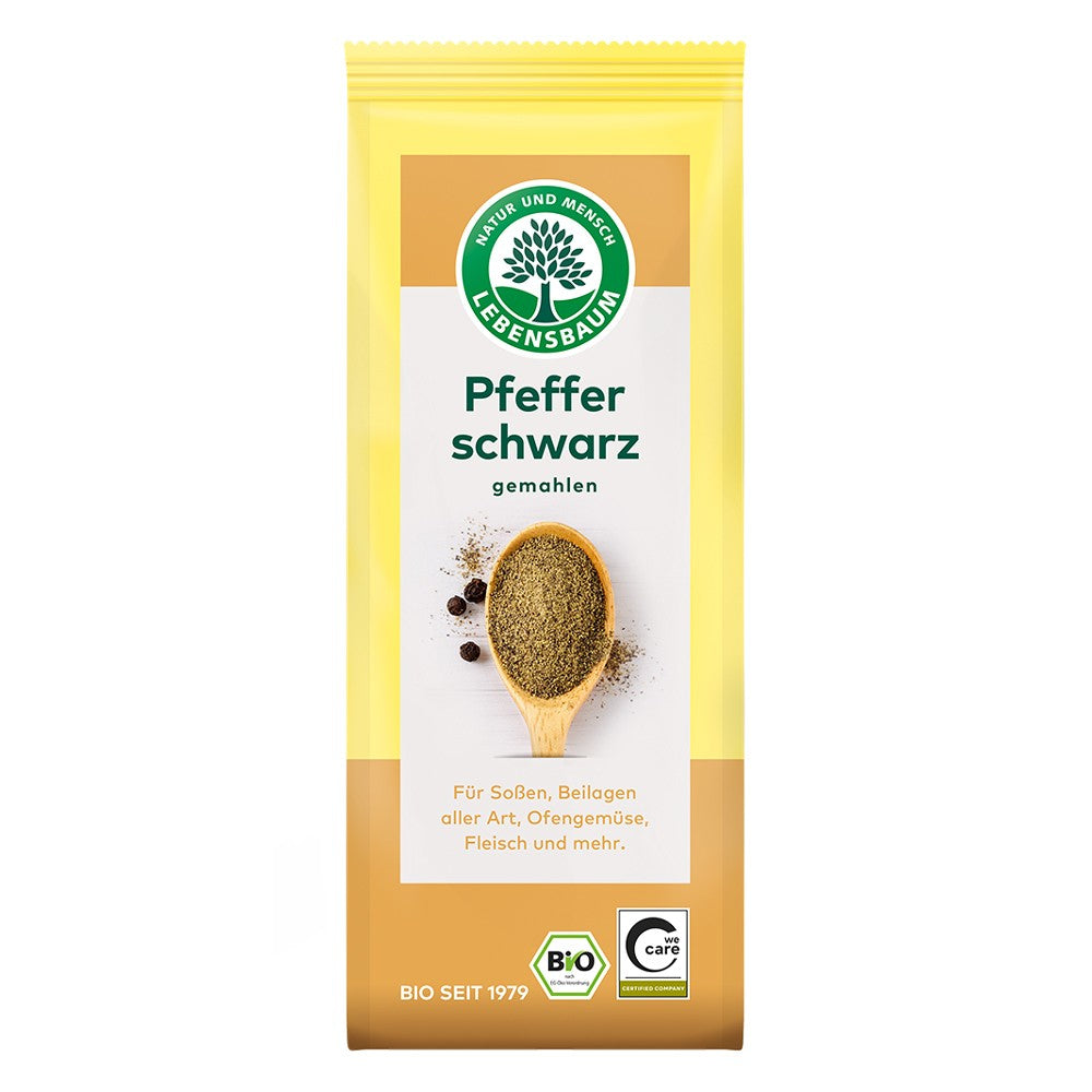 Piper negru macinat ecologic 50g Lebensbaum